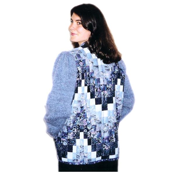 Pattern for Quilted Bargello Jacket with Knit Sleeves and Collar